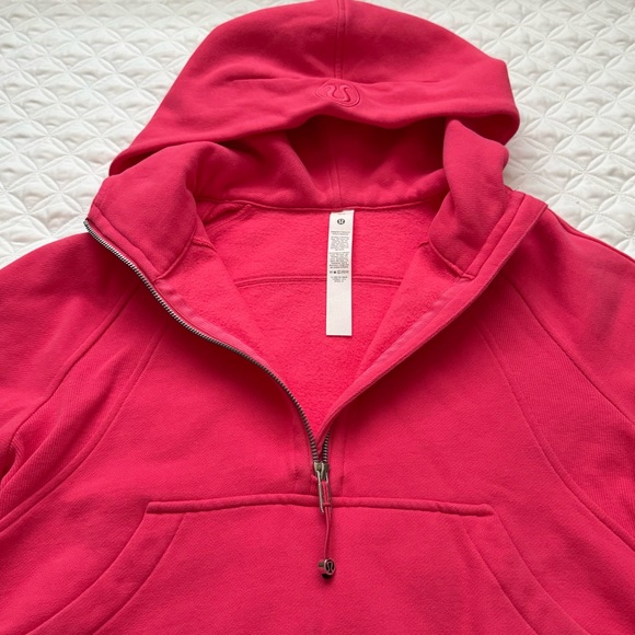 lululemon athletica Scuba Oversized Half Zip Hoodie Sweatshirt Lip Gloss Sz XS/S - Picture 7 of 15